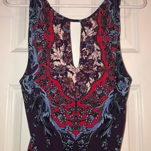 Paisley body suit NWOT